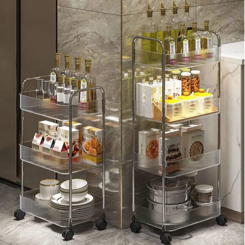 Multifunctional 4-Tier Rolling Storage Organizer