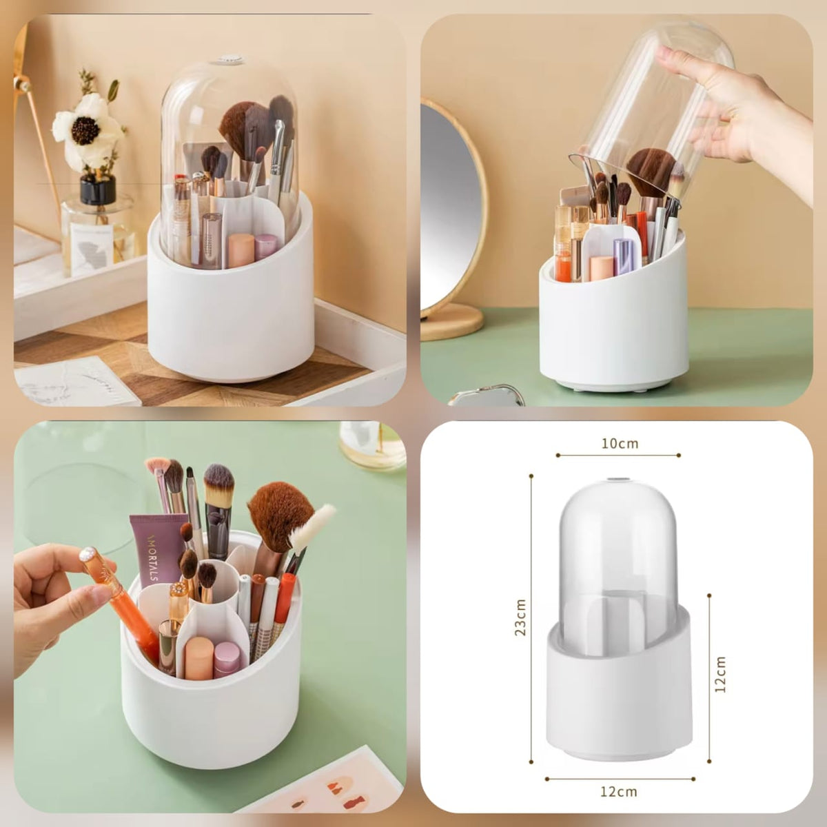 360° Rotating Makeup Organizer