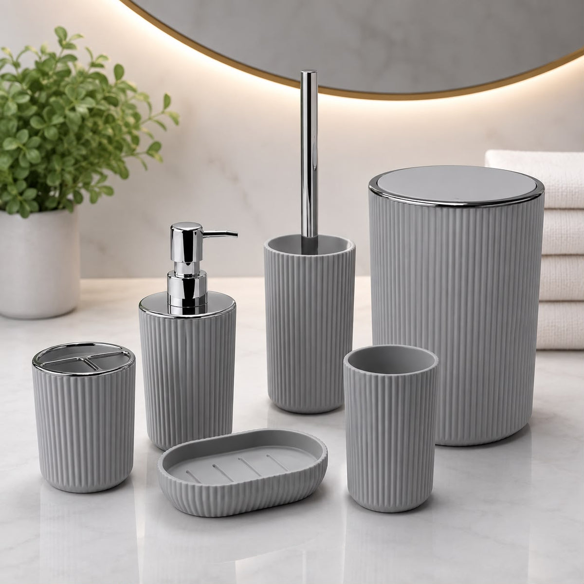 6-Piece Bathroom Accessory Set