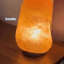 USB Himalayan Salt Lamp Night Light for Relaxation & Home Decor