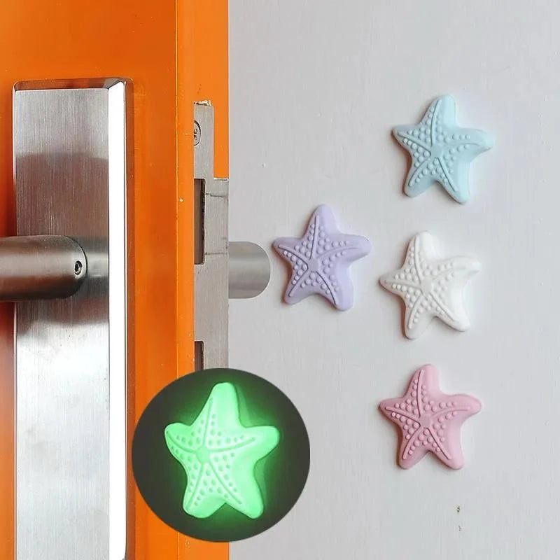 4 Pcs Silicone Stars Door Stopper