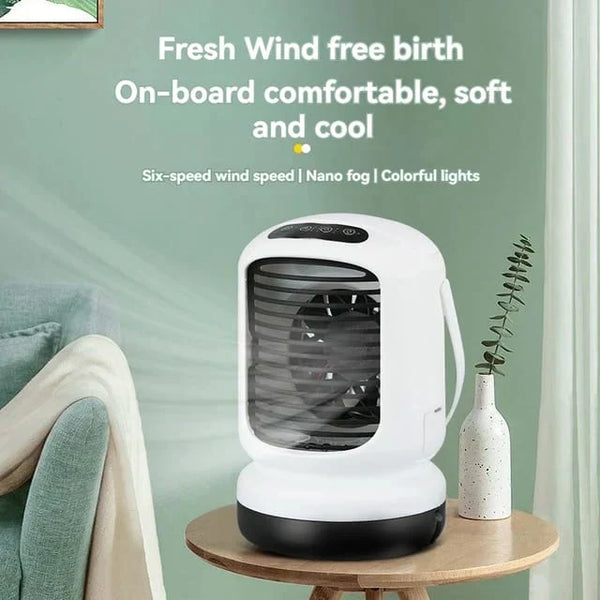 Mini nebulizing mist cooling fan