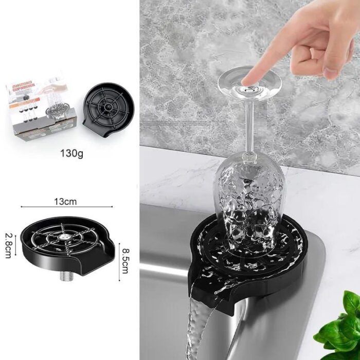 Automatic Cup Washer Glass Rinser for Kitchen Sink Faucet