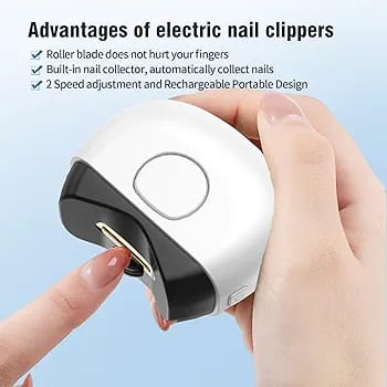 USB Rechargeable Automatic Electric Nail Clipper for Baby & Adults