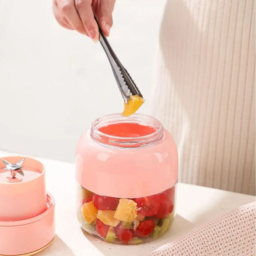 800ml USB Rechargeable Portable Juicer Blender Cup with Straw