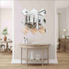 3D Acrylic Diamond Shape Self Adhesive Wall Sticker Set