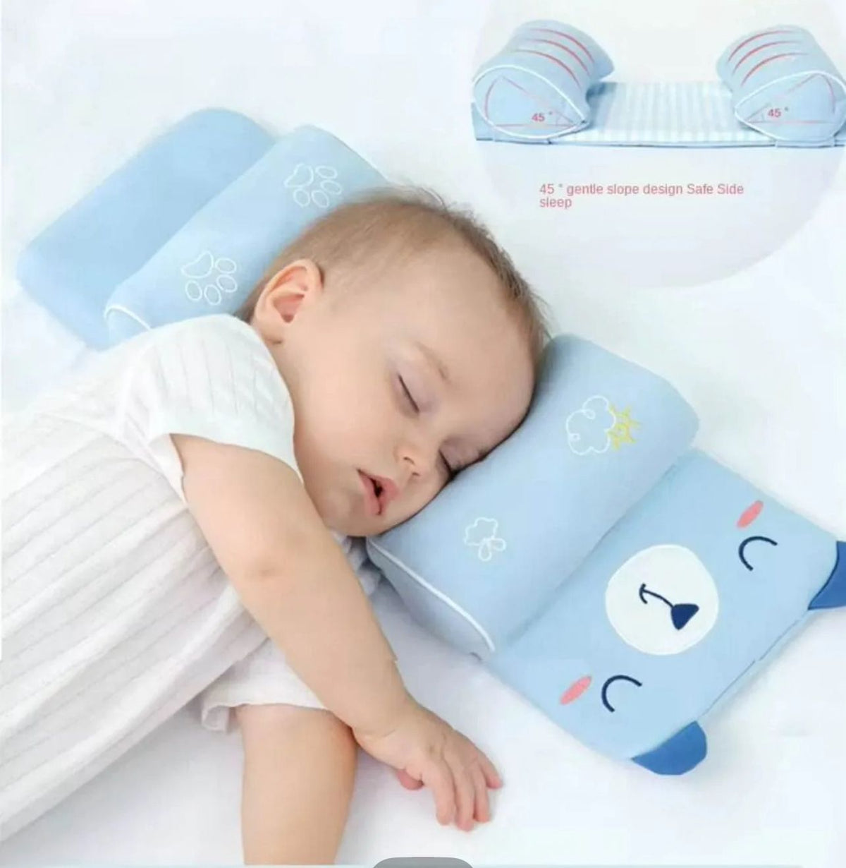 Adjustable Newborn Baby Head Shaping Pillow Anti Flat Head Support