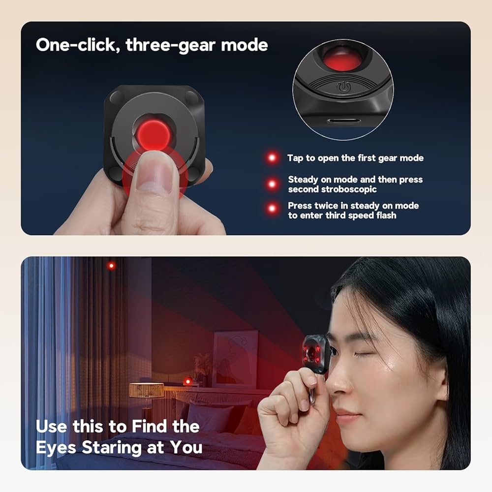 Portable Anti Camera Detector USB Rechargeable Hidden Camera Finder