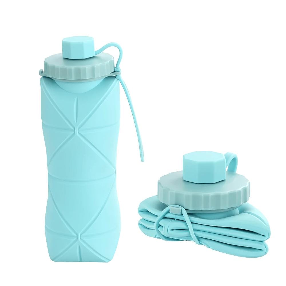 Foldable Silicone Water Bottle – BPA Free & Reusable