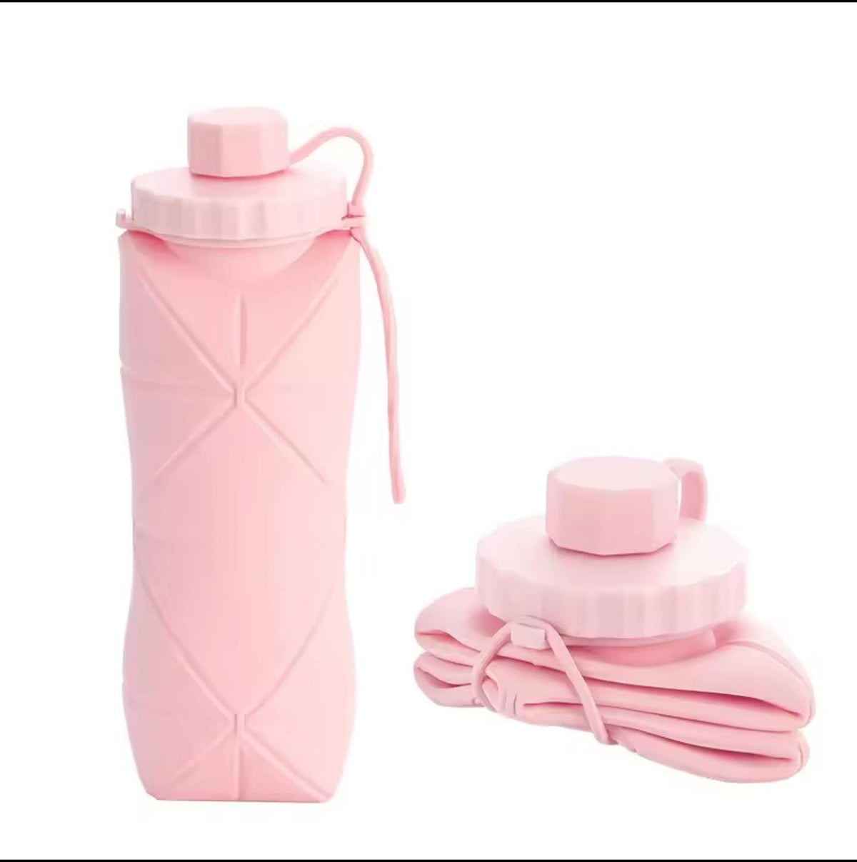 Foldable Silicone Water Bottle – BPA Free & Reusable