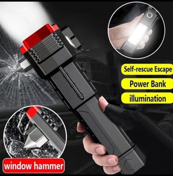 Emergency Safety Tool – Window Breaker, Seatbelt Cutter & LED Flashlight