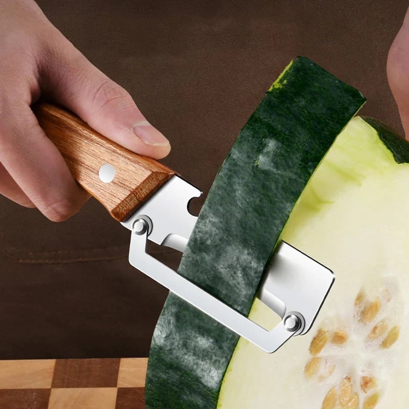 🏆 Last Day Special Price ! 🎉🎁 Thickened Stainless Steel Multi-Peeler – Heavy-Duty, Wide Blade, Bottle Opener 🍺