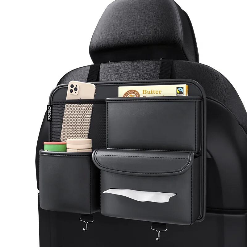 Leather Multifunctional Car Backseat Organizer