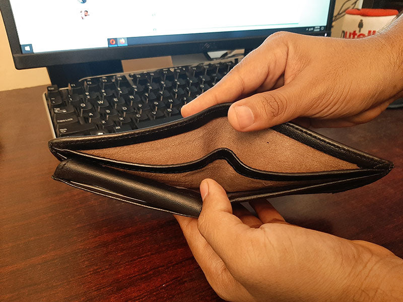 Pure Sheep Leather Wallets for Men with 12 Pockets