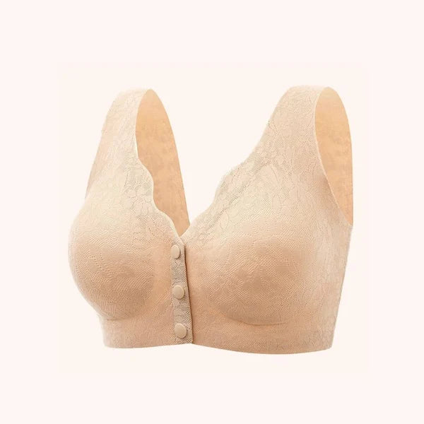 ✨LAST DAY SALE 49% 🔥🔥🔥– Plus Size Zero Feel Lace Full Coverage Front Closure Bra