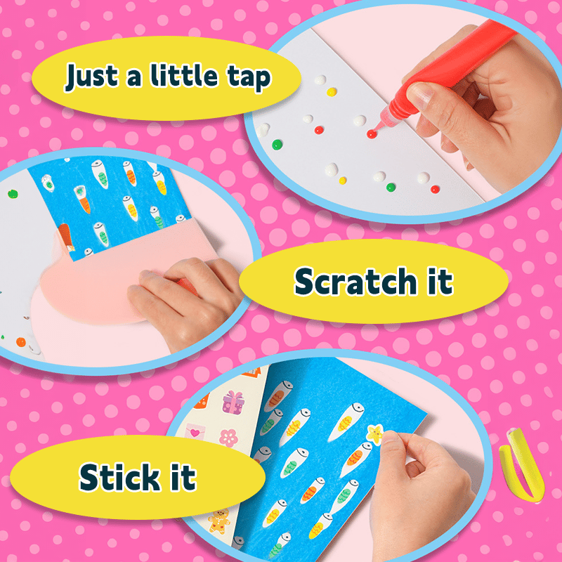 DIY Rainbow Scratch Art Card Kit for Kids – Magic Scratch Painting Set | Creative Drawing & Craft Activity