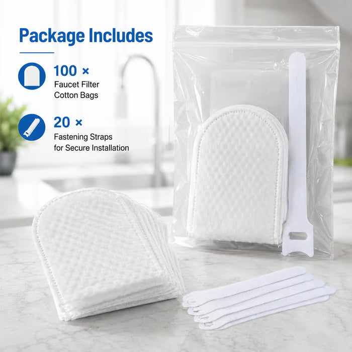 Universal, Splash-Proof Faucet Filter Set