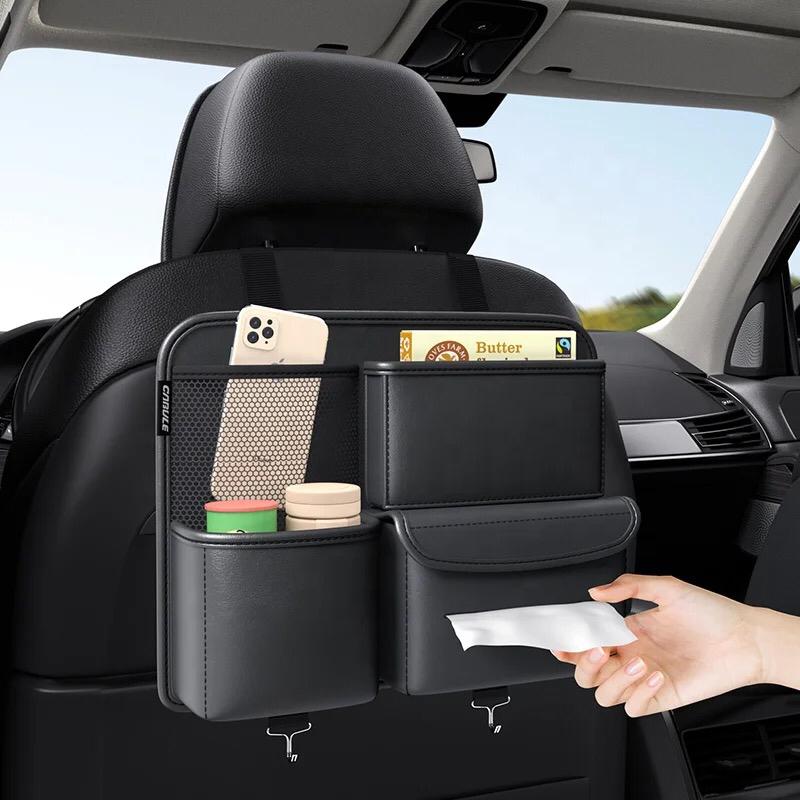 Leather Multifunctional Car Backseat Organizer