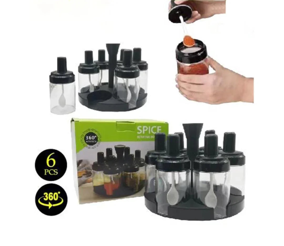 360 degree rotating spice bottle rack – photo 2