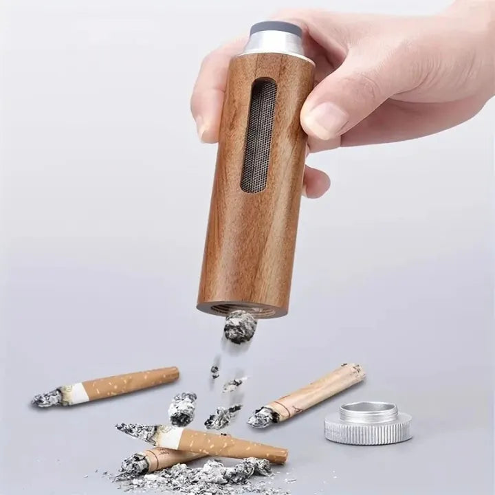 Wooden Cigarette Ashtray Holder