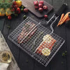 Portable Stainless Steel BBQ Grill Tray for Barbecue & Roasting