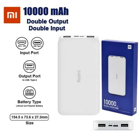 10000mAh PD Fast Charging Power Bank with Dual USB for All Devices
