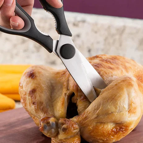 Stainless Steel Kitchen Scissors for Meat, Fish, Vegetables & Herbs