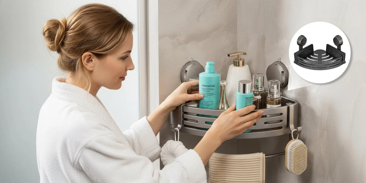 Wall Mounted Corner Shower Shelf