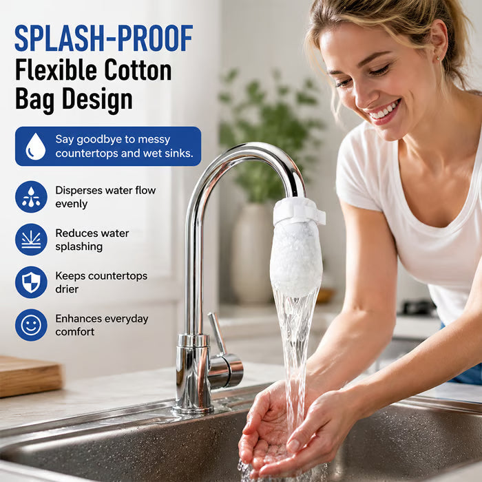 Universal, Splash-Proof Faucet Filter Set