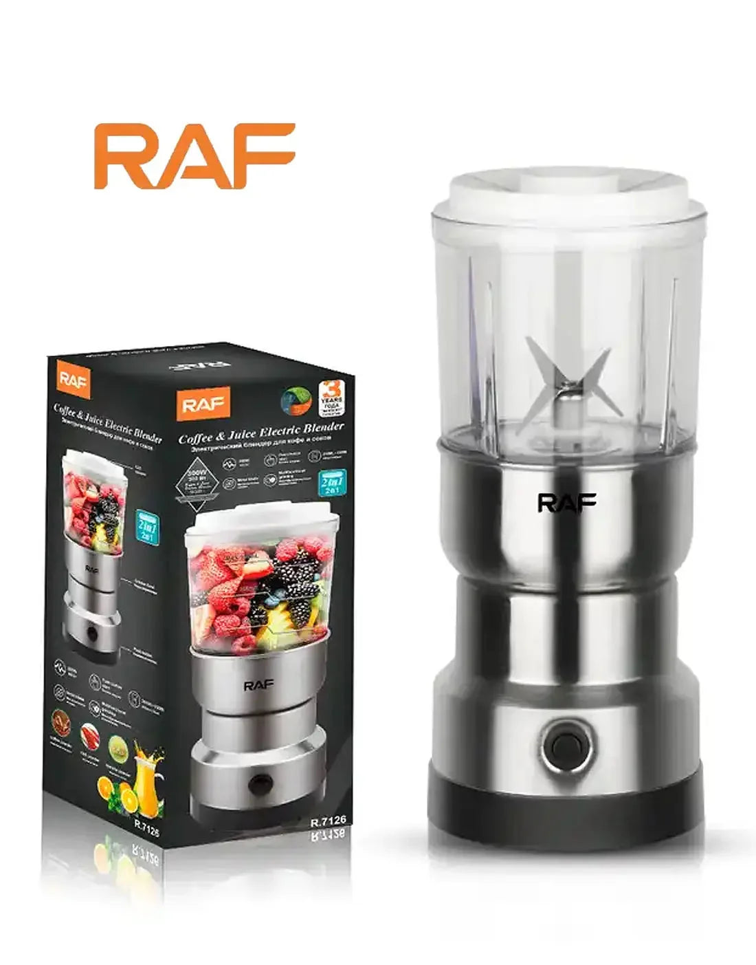 2 in 1 Stainless Steel Juicer & Grinder