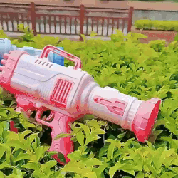 32 Hole Electric Bubble Gun Bazooka Blaster for Kids Outdoor Toy