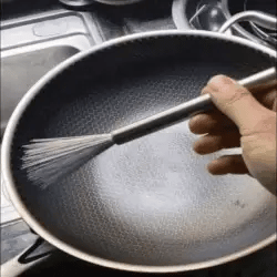 Pack of 2 Long Handle Stainless Steel Pot Cleaning Brushes