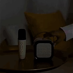 Portable K12 Mini Karaoke Bluetooth Speaker with Mic & RGB Lights