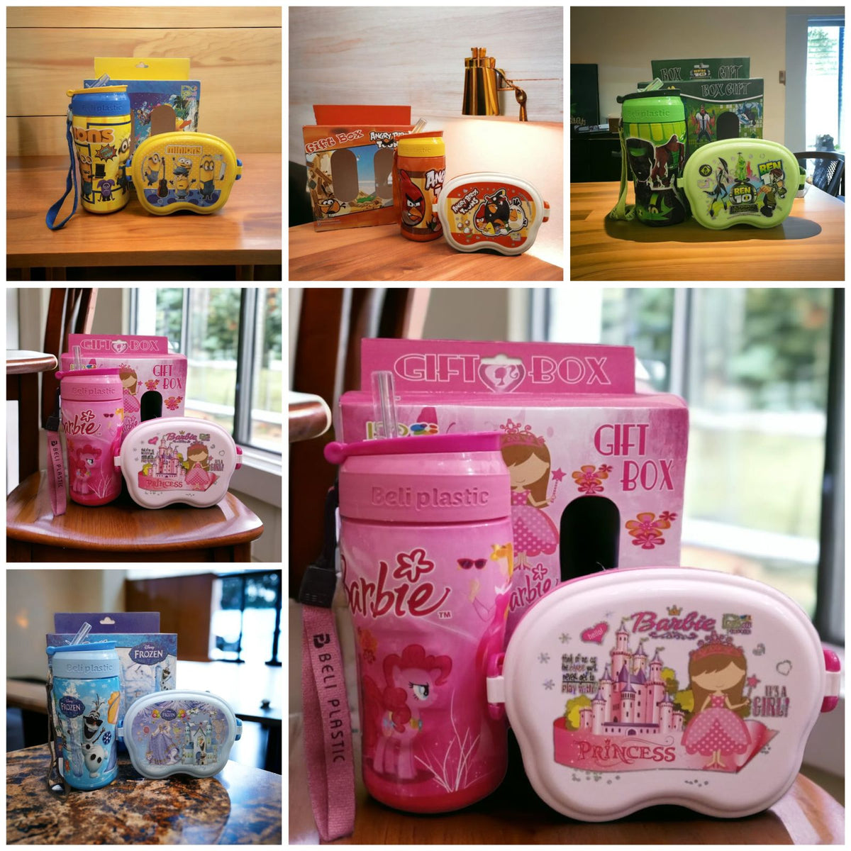 2-in-1 Kids Lunch Box & Water Bottle Gift Set for Boys & Girls