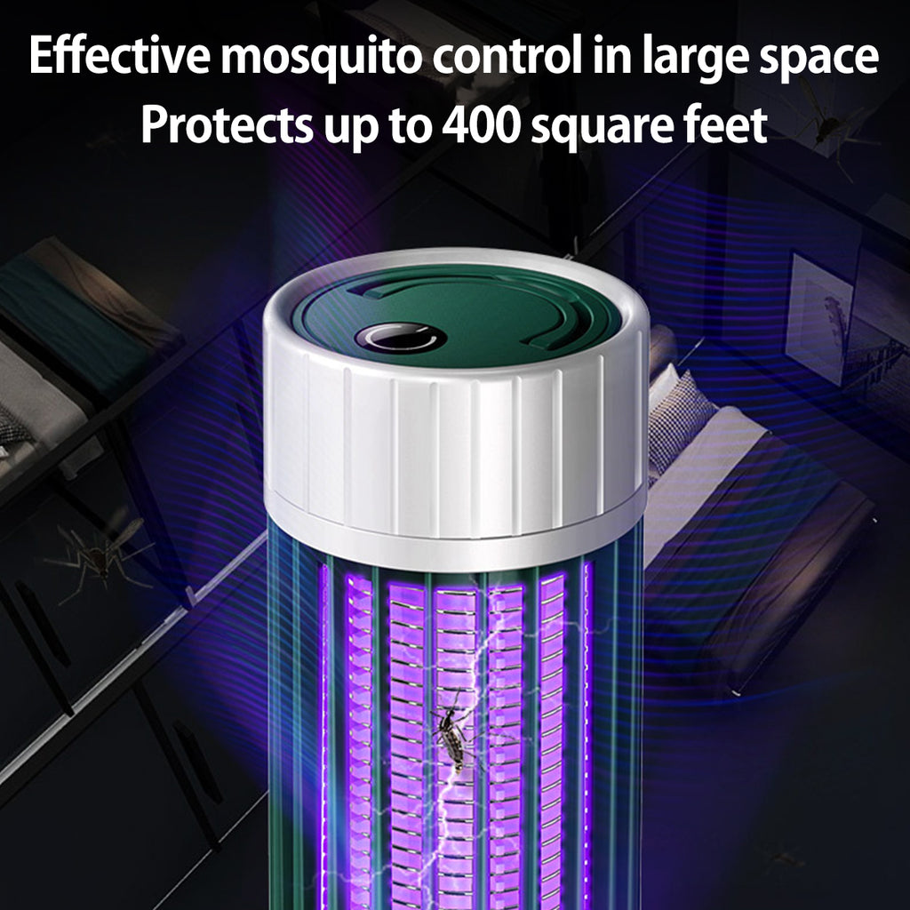 Eummy Portable Electric Bug Zapper Safe Non-toxic Mosquito Killer with Night Light USB Mosquito Fly Trap Repellent Lamp Protection Area Up to 400 Square Feet for Home