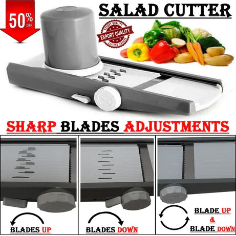 Imported Fast Vegetable Cutter & Slicer with Adjustable Blades