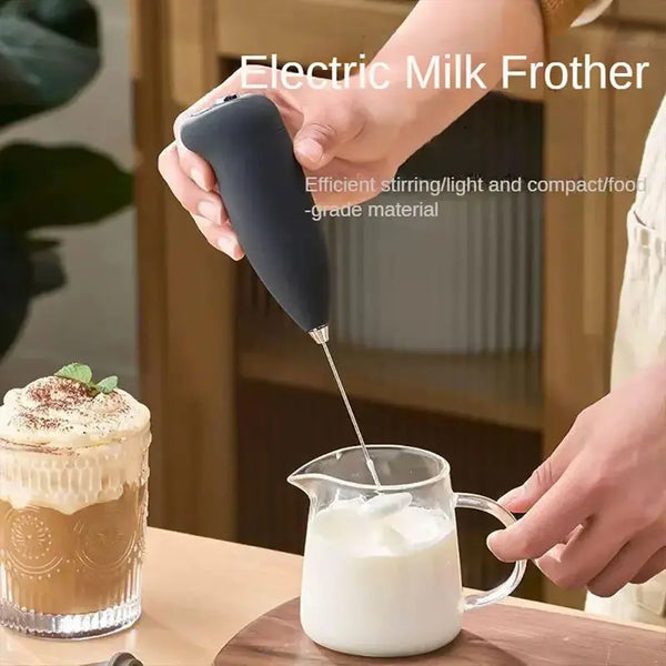 Battery operated handheld coffee beater