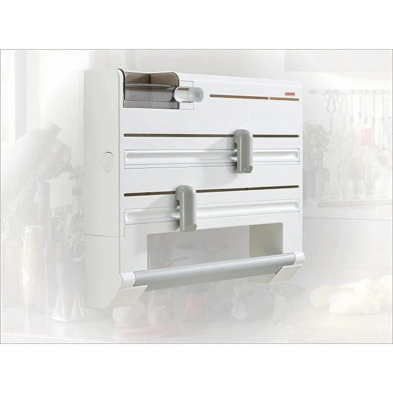 4-In-1 Wall-Mounted Kitchen Roll Holder