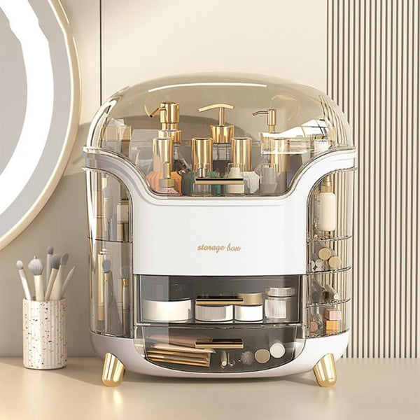 Luxury cosmetic makeup organizer with drawers