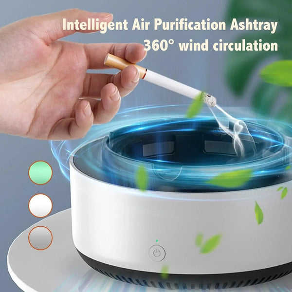 2-in-1 air purifier smokeless ashtray