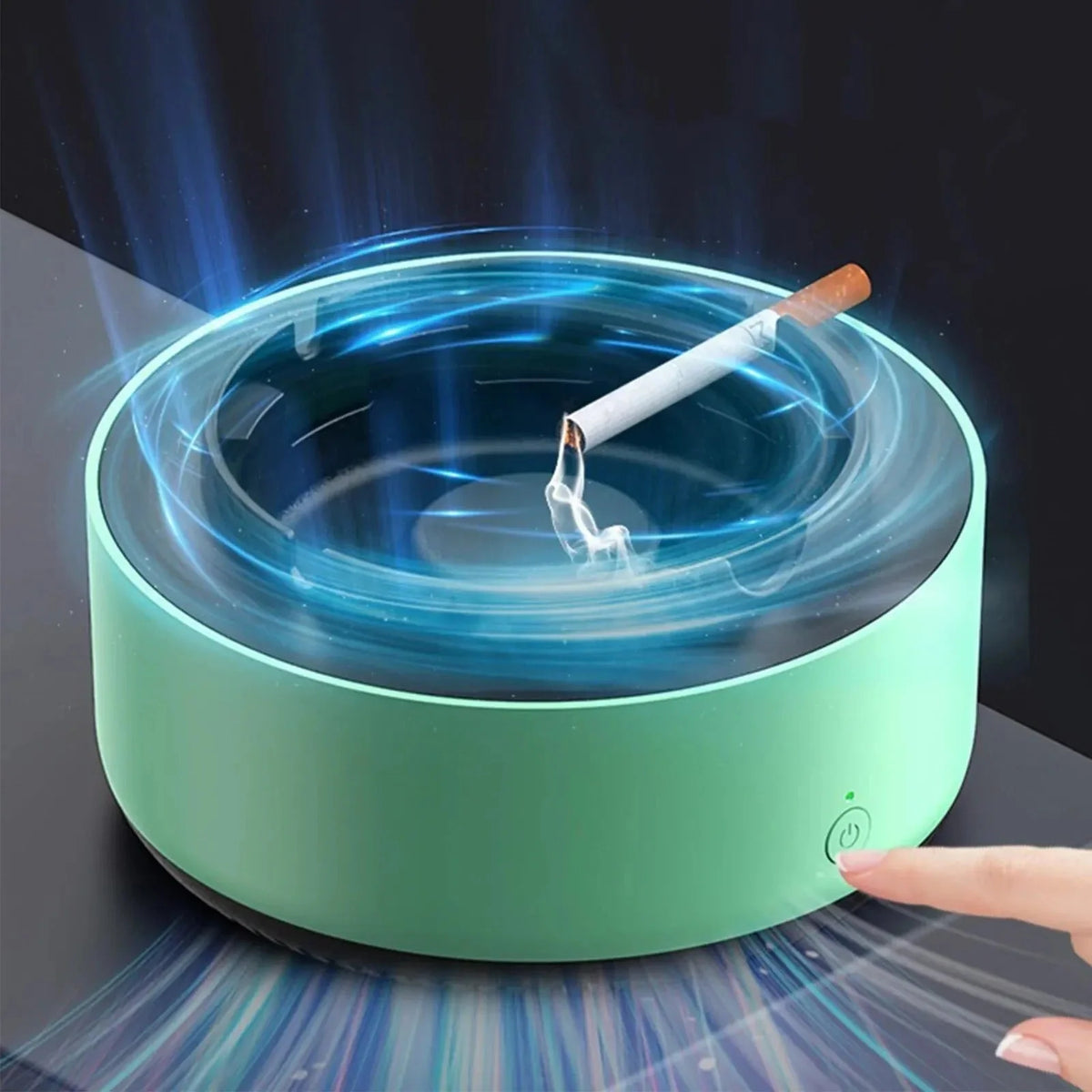 2-in-1 air purifier smokeless ashtray – photo 2