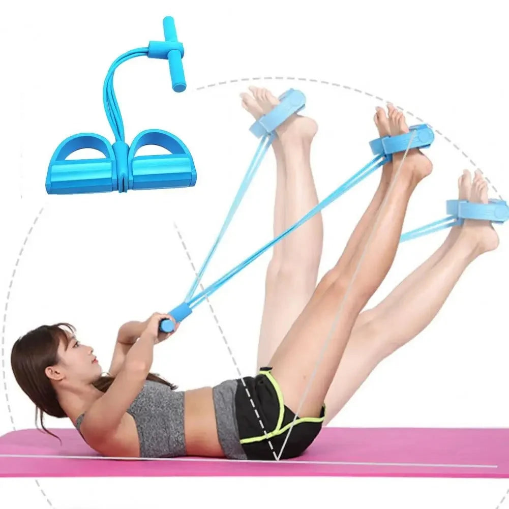 4 tube pedal puller resistance band exerciser – photo 2