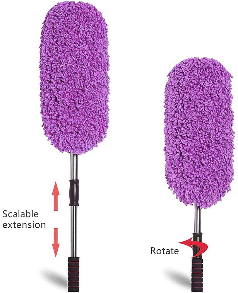 Microfiber Car Cleaning Duster | Telescopic Handle Exterior & Interior Cleaner
