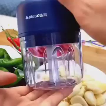 🏆 Last Day Special Price⏰Cordless Multifunctional Mini Electric Food Processor, Wireless Portable Kitchen Chopper for Minced Meat, Garlic & Baby Puree, Fast Food Prep Kitchen Helper