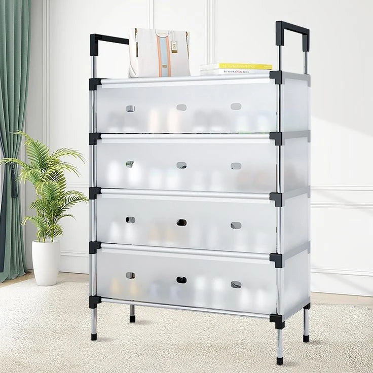 Multilayer Dustproof Shoes Rack – Spacious & Durable Organizer
