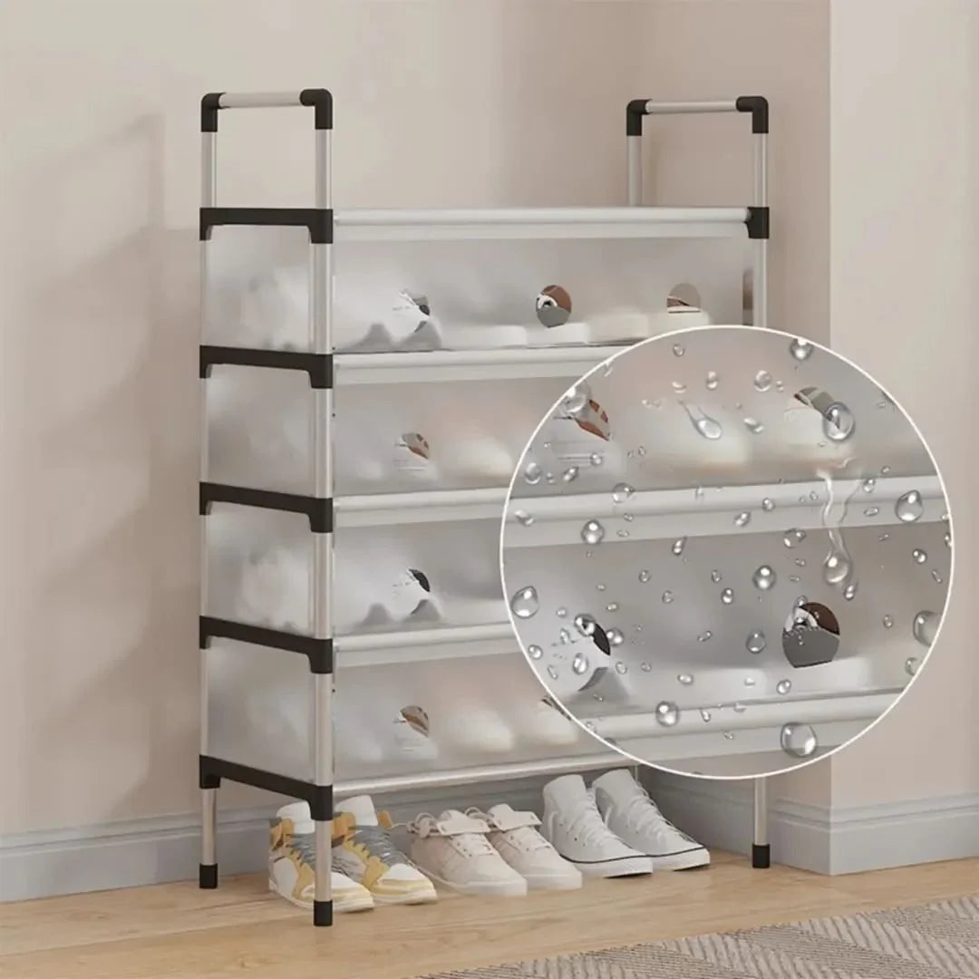 Multilayer Dustproof Shoes Rack – Spacious & Durable Organizer