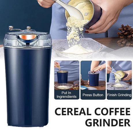 Portable Electric Stainless Steel Spice & Grain Grinder for Home