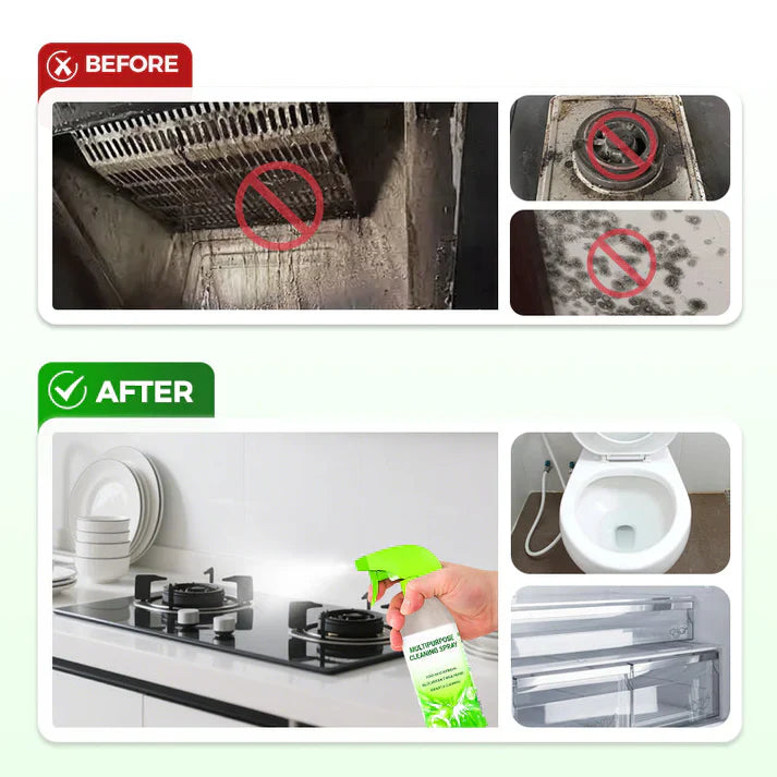 Kitchen grease foam cleaner spray for heavy oil stains on grills and ovens