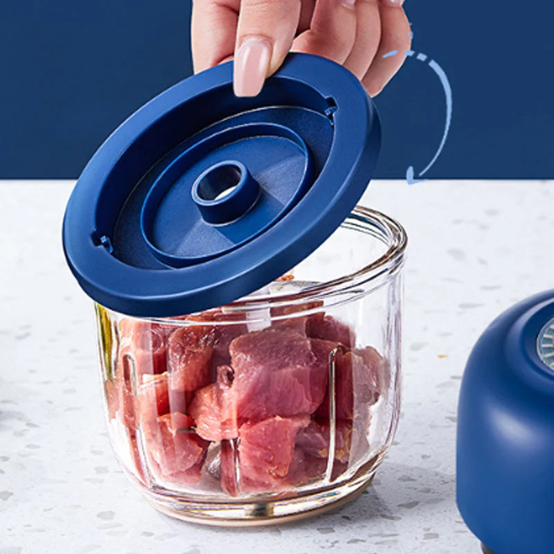🏆 Last Day Special Price⏰Cordless Multifunctional Mini Electric Food Processor, Wireless Portable Kitchen Chopper for Minced Meat, Garlic & Baby Puree, Fast Food Prep Kitchen Helper