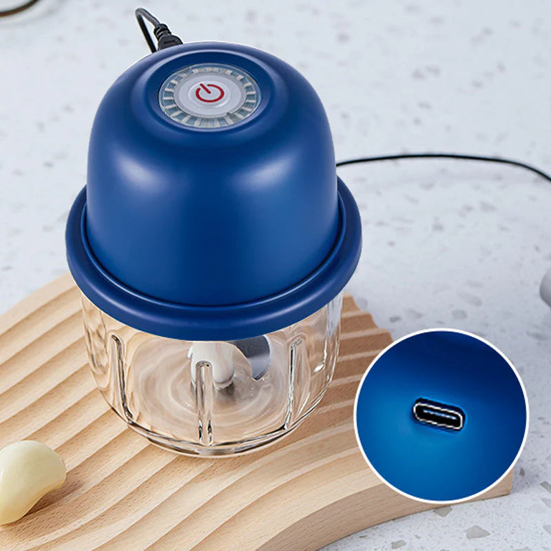 🏆 Last Day Special Price⏰Cordless Multifunctional Mini Electric Food Processor, Wireless Portable Kitchen Chopper for Minced Meat, Garlic & Baby Puree, Fast Food Prep Kitchen Helper